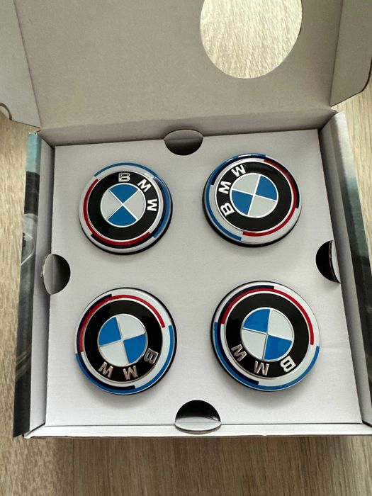 Capace Rotative / Flotante / Giroscopice Roti Jante BMW 56 mm / 68mm Alb Albastru Negru Aniversar Seria 1 2 3 4 5 6 7 X1 X3 X4 X5 X6