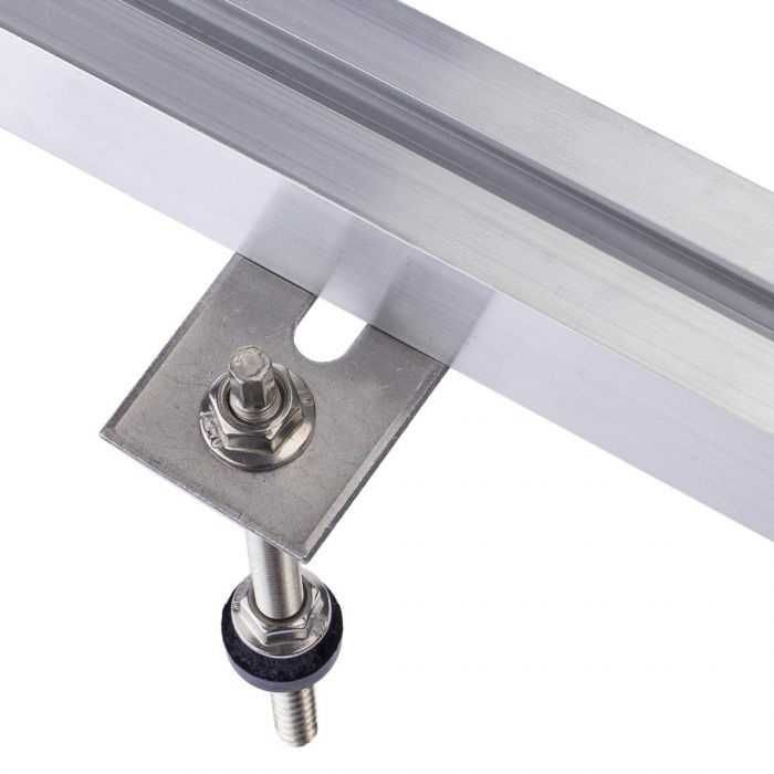 KIT Structura montaj 3 panouri solare fotovoltaice acoperis metalic