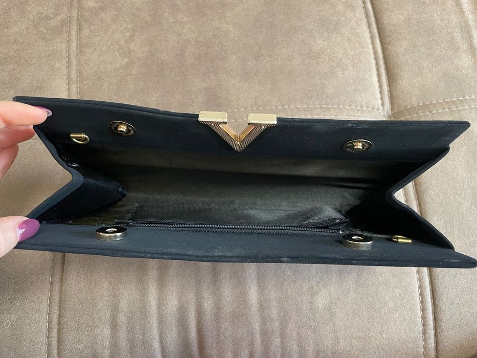 Клъч чанта велур