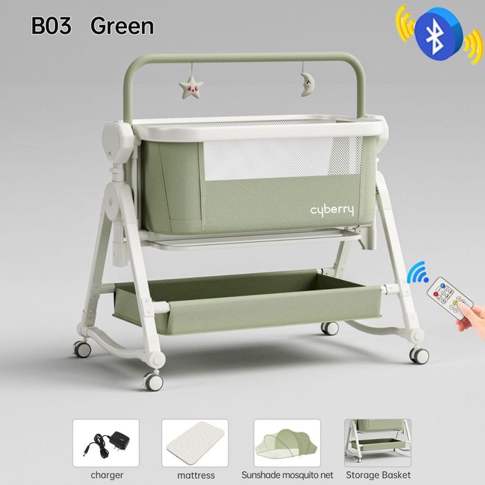 Люлька для новорождённых с Bluetooth и пультом


2. Люлька детская