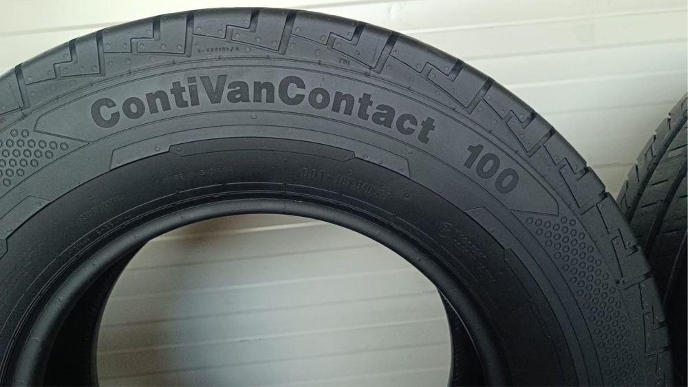 6бр гуми 225/75/R16c/continental contivancontact100/dot0421г/6.5мм