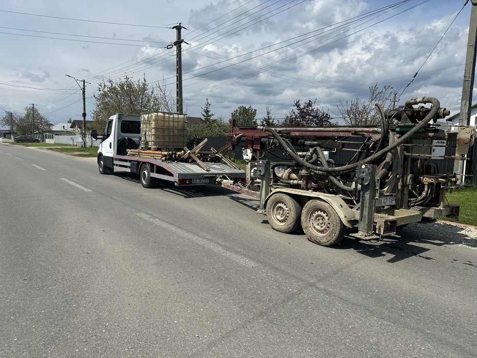 Tractari utilaje dube auto transport platforma