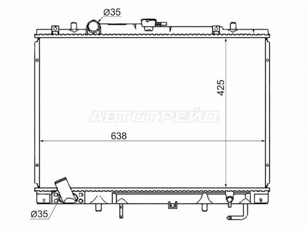 Радиатор Mitsubishi Challenger