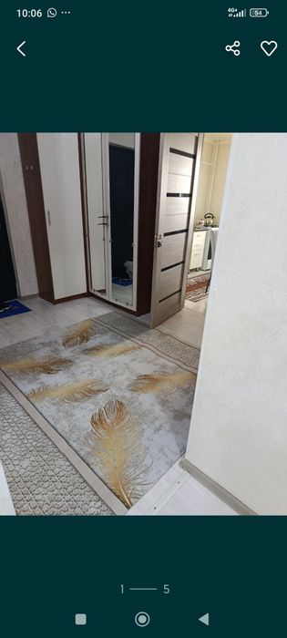 2 ком квартира тәулікке жалданады