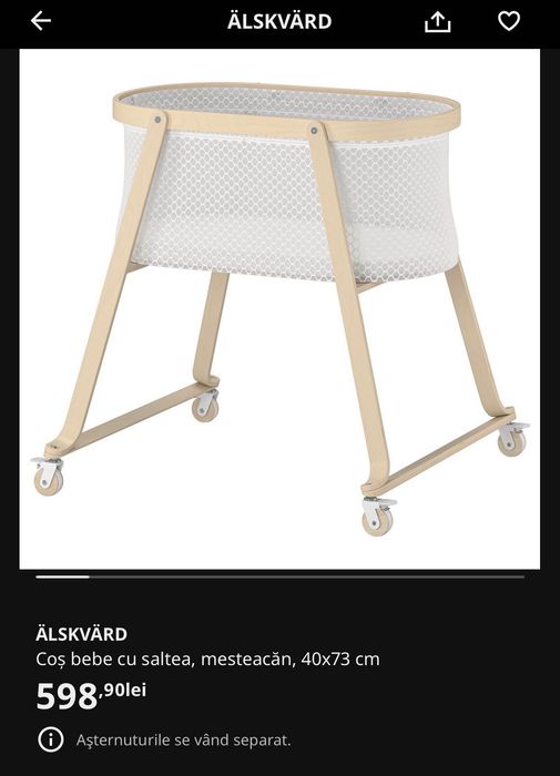 Cos bebelus Ikea