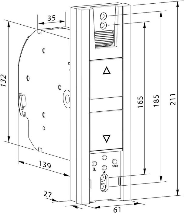 Acționare electrică a oblonului HOMEPILOT RolloTron pure DECT