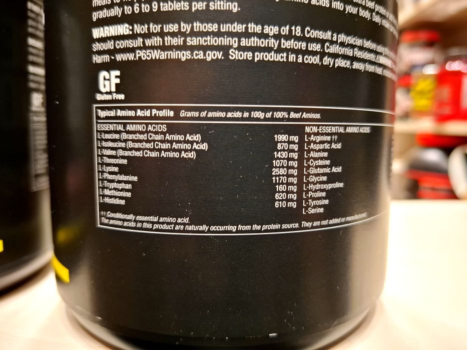 Beef Aminos от Universal Nutrition 400 таблеток аминокислоты говядины.