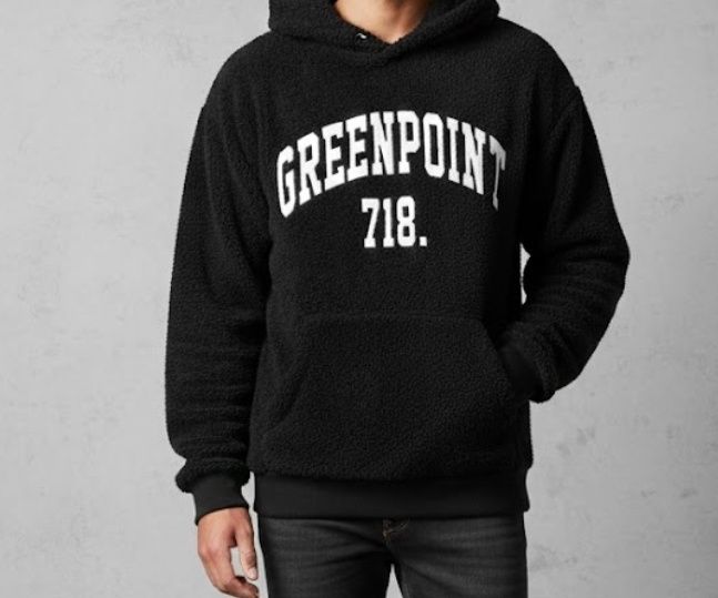 Худи чёрное молодежное