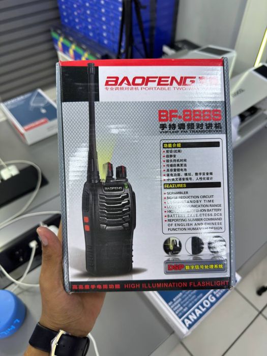 Baofeng BF-888S рация | 1 ой кафолат | 1–1.5 км | Оптом нарх