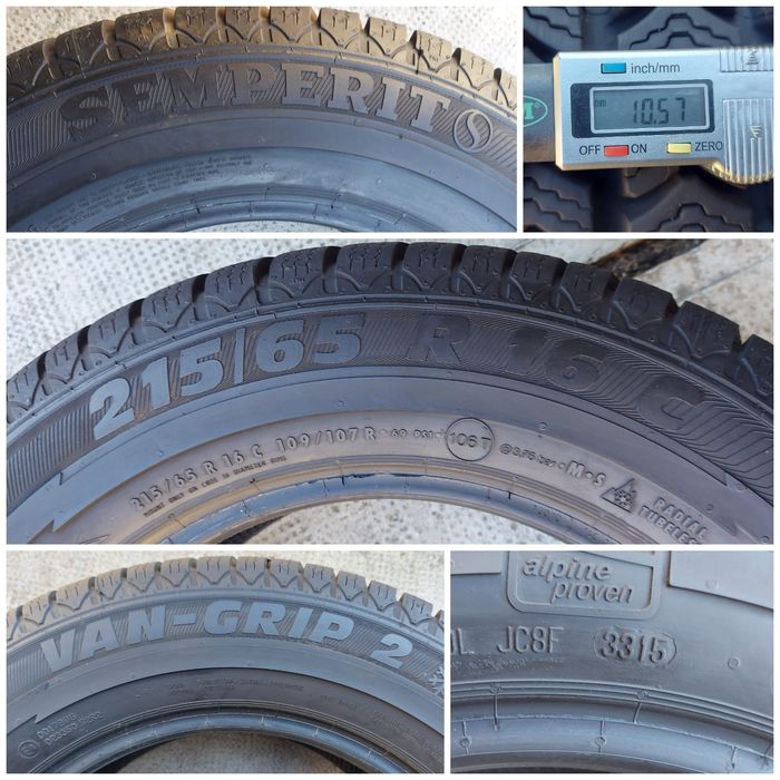 O bucată 215/65 R16C M+S iarnă - una Vredestein Semperit