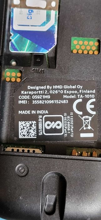 NOKIA TA-1010 fuctional liber de retea