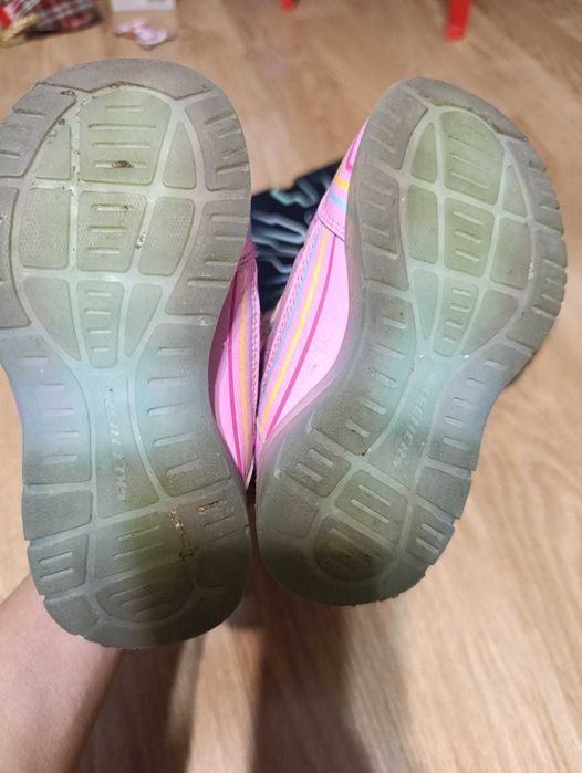 Ghete Skechers roz, Illumi-Brights marimea 24
