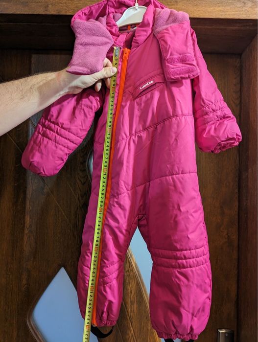 Бебешки гащеризон за ски и шейни warm, розов