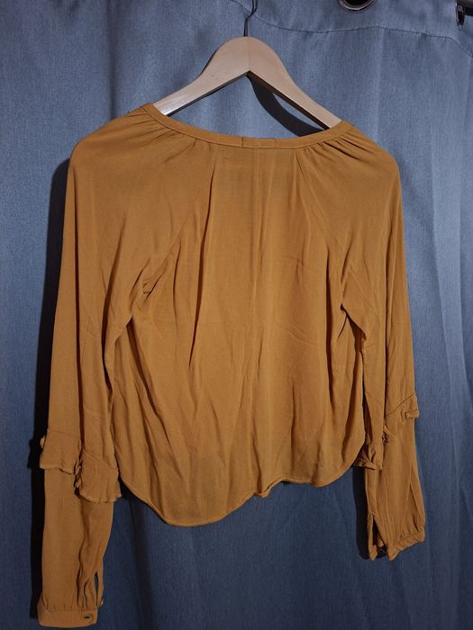 Bluză Cropped BERSHKA – Muștar