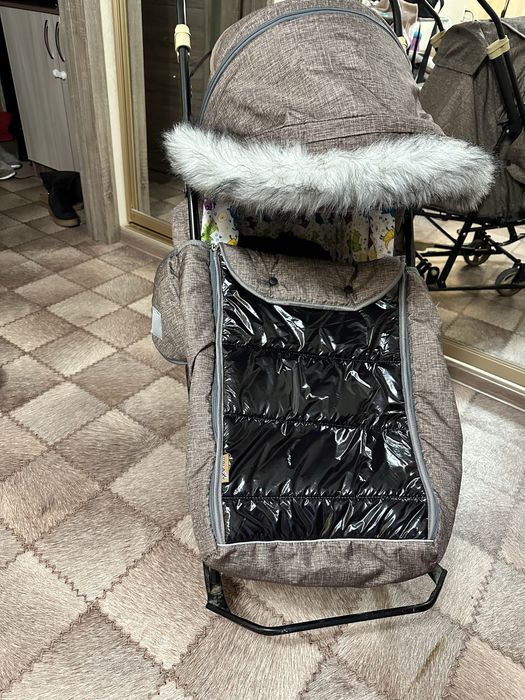 Санки-коляска утепленная