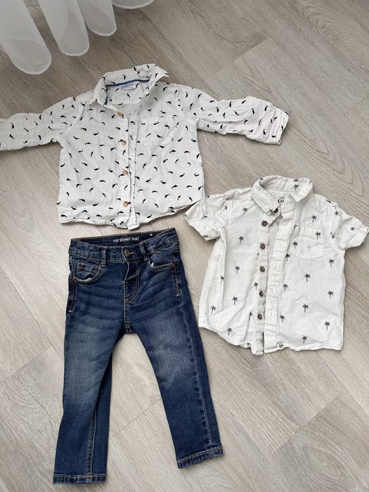 Две ризи и дънки ZARA 12-18м.