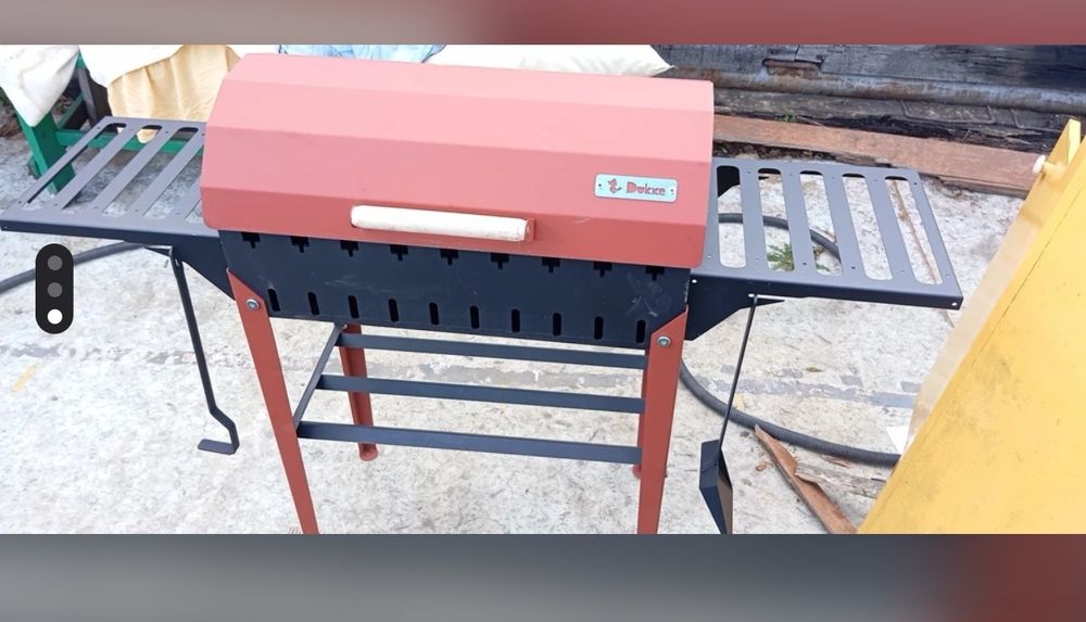 Мангал гриль с крышкой