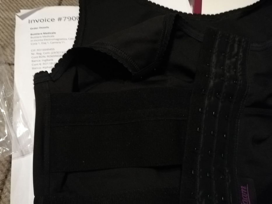 Vesta Compresiva Neagra cu Banda Elastica Atasata - VCO