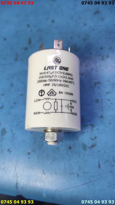 condensator LAST ONE 2X0.010uF+2x1.0mH NOU testat pe ESR METRU