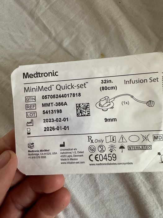 Set de infuzie MiniMed Quick-Set pompa Medtronic