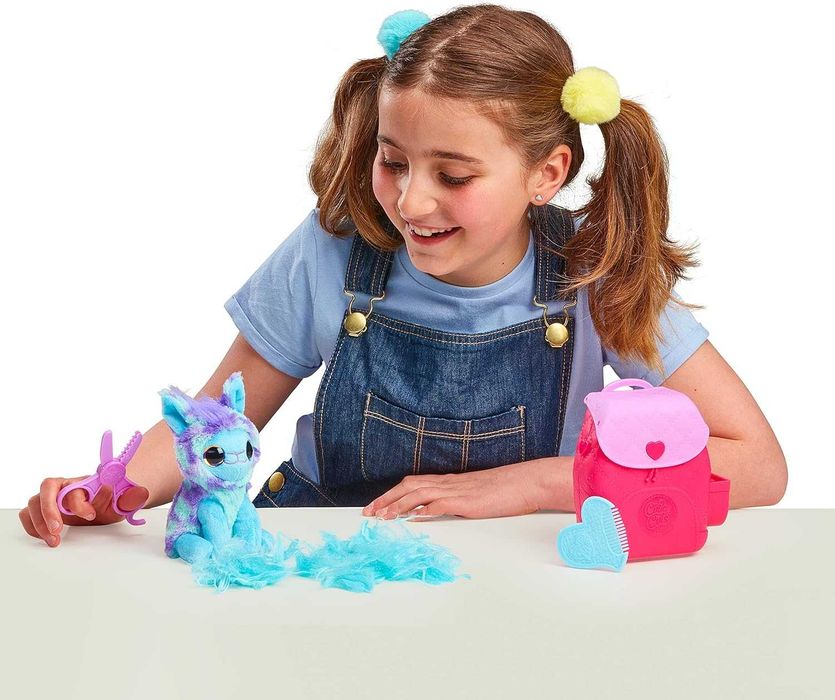 Плюшено кученце подстригване и прически в чантичка с аксесоари