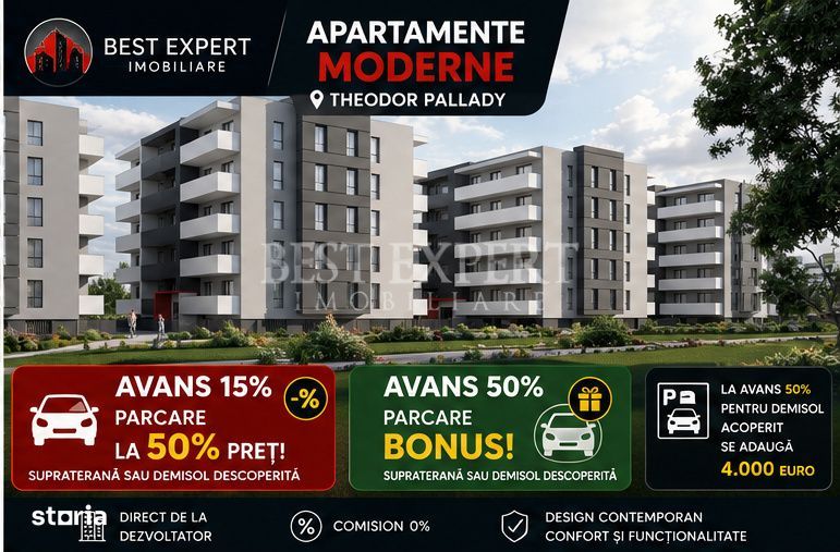 2 Camere Moderne | Incalzire in Pardoseala | Parcare BONUS la Avans 50 — fotografia 3