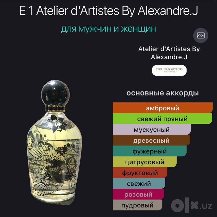 Духи/Парфюм Atelier d'Artistes By Alexandre.J E1