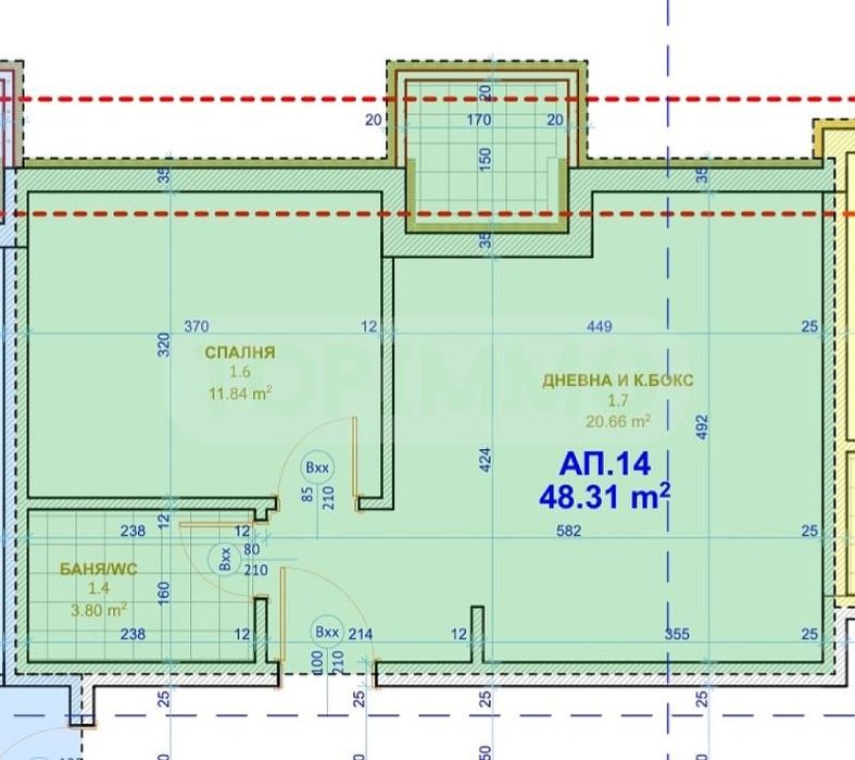 Продава се Двустаен апартамент в Варна, Кайсиева градина - 62 кв.м за 1500 €/кв.м - Снимка #1