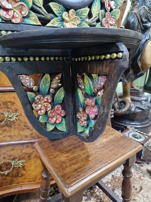 Много старо английско антикварно дървено огледало