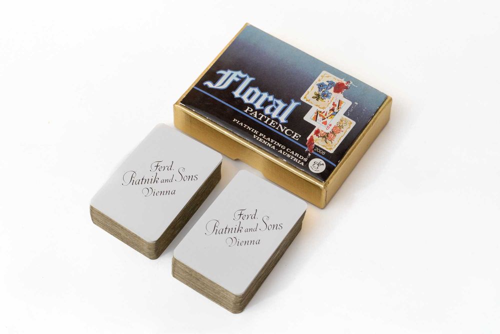 Лот от 4 комплекта карти Piatnik с дизайни в стил Rokoko