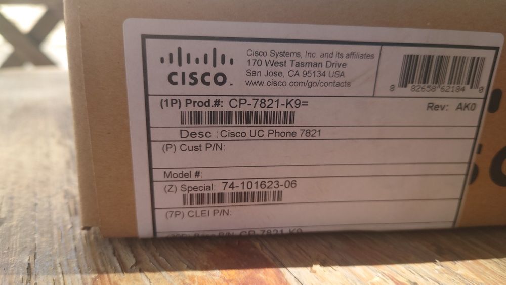 Ip телефон cisco 7821 k9