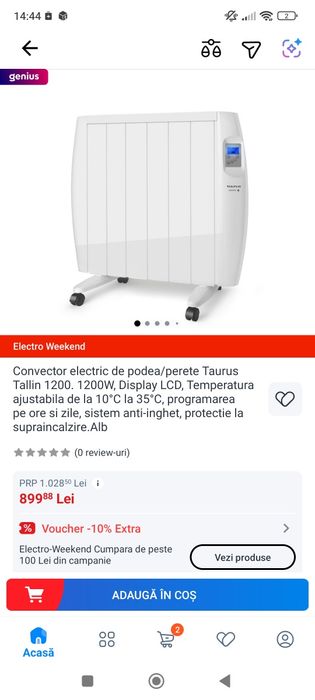 Convector electric Taurus