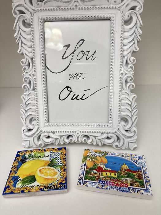 Set magneți de frigider/Positano/Amalfi/Coasta Amalfi/Italia, lămâi