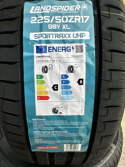 Нови летни гуми LANDSPIDER UHP 225/50R17 98Y XL БОРД 2255017