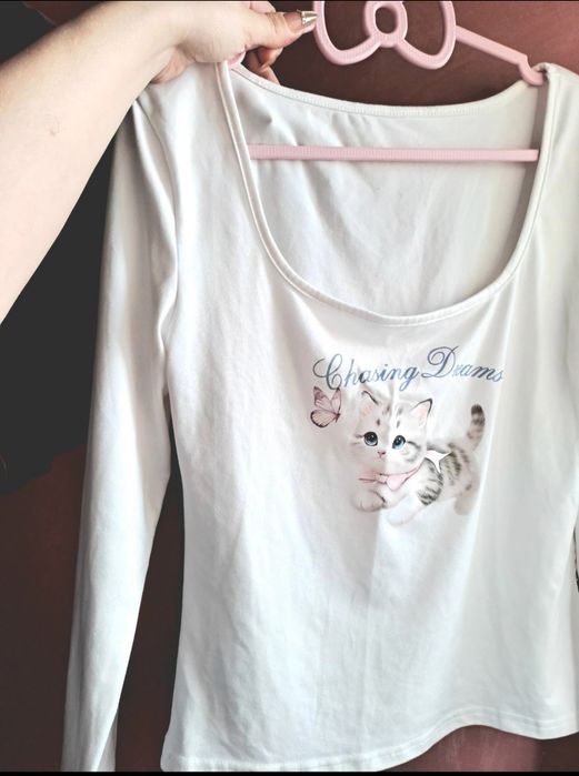 Bluza dama cu pisica bluza anime ft drăgălașa