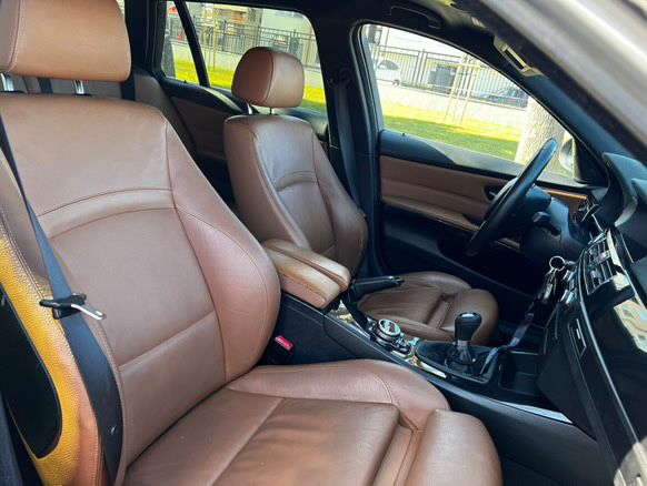 Кафяво кожено фейс рекаро е91