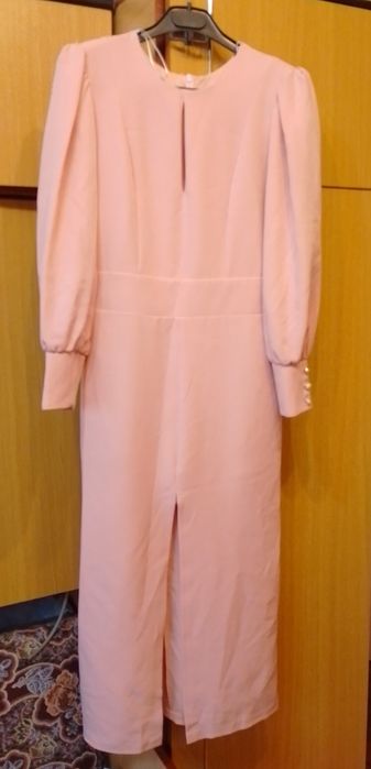Rochie midi eleganta roz prafuit mărimea 36-S ,