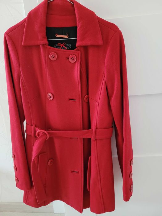 Червено палто Pepe Jeans, размер М