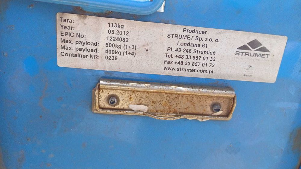 Lada metalica 160x120 cm