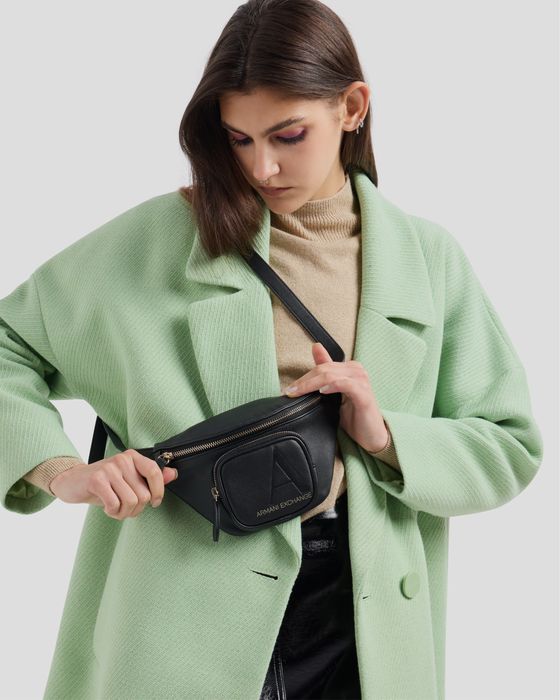 Оригинална дамска чанта за кръст тип банан Armani Exchange 9491754F715