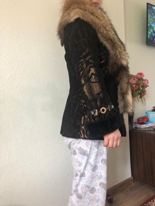 Шуба дубленка мех