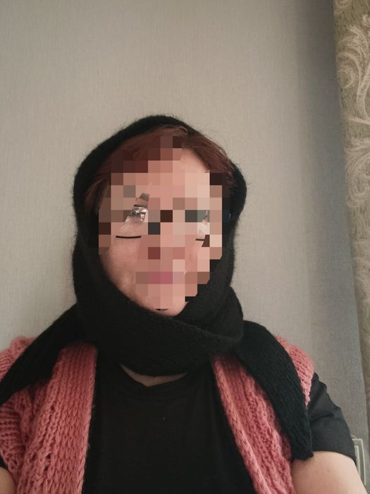 Шарф капор из пуха норки