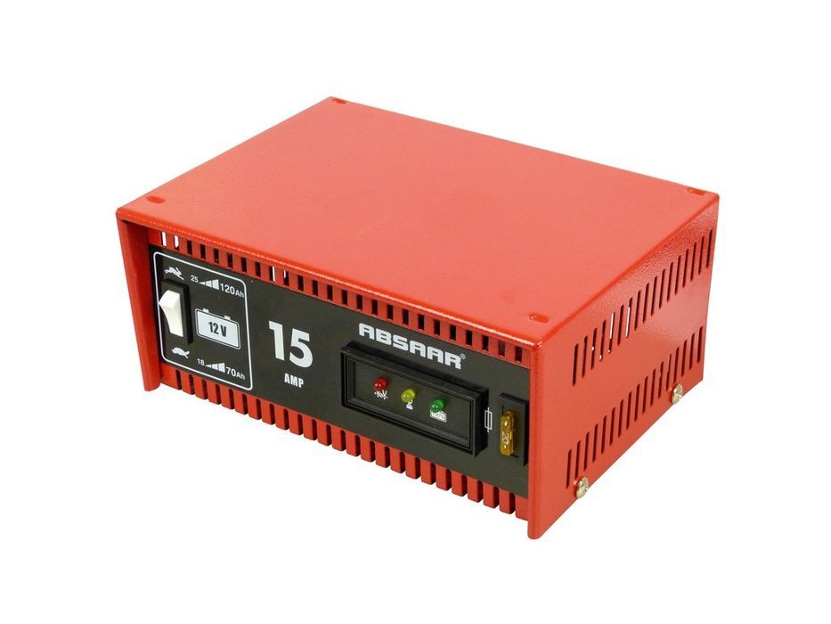 Redresor baterie auto Absaar Germany 12V 15A, incarcare normala sau rapida, indicator LED, pentru baterii 18-120Ah