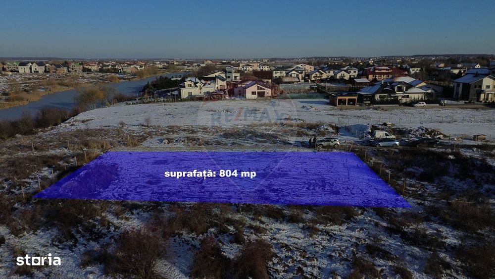 Teren intravilan Corbeanca – 804 mp, zona de nord a Bucurestiului