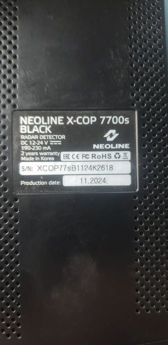 Neonline X-COP 7700s Black