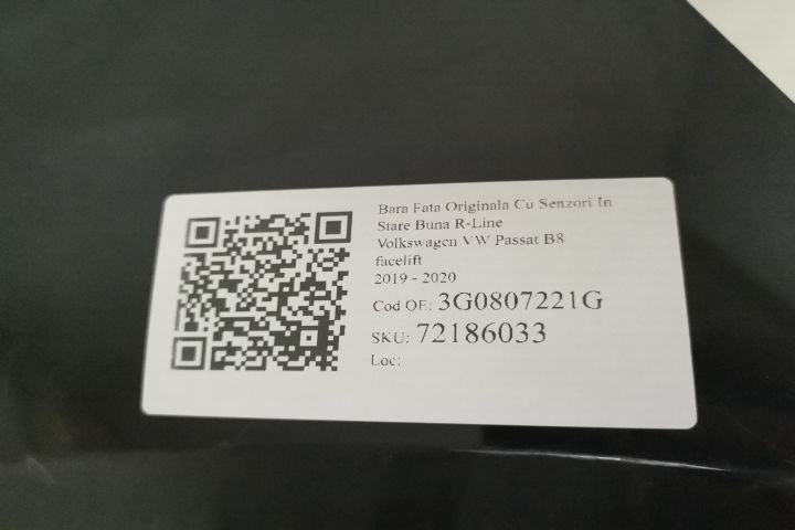 Bara Fata Originala Cu Senzori In Stare Buna R-Line Volkswagen VW  Pas