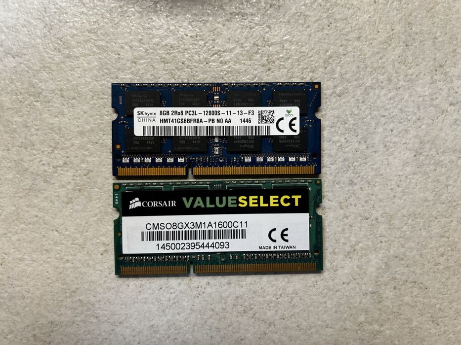 Memorii RAM DIMM si SODIMM DDR2, DDR 3 si DDR4 pt laptop, server sau statii de lucru