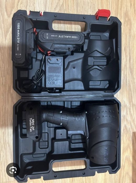 Мини воздуходувка, вентилятор с аккумулятором