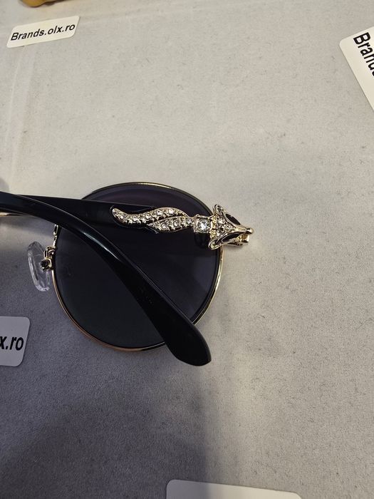 Set Ochelari de soare Cartier Round Black,  made in Italy