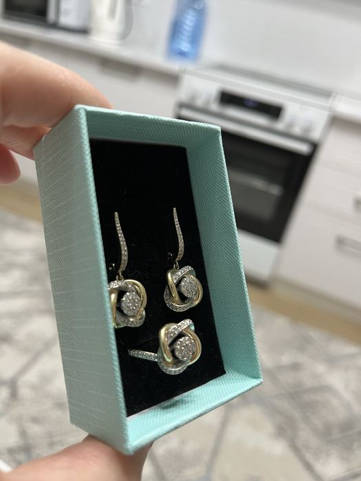 Золотой набор с брилиантами